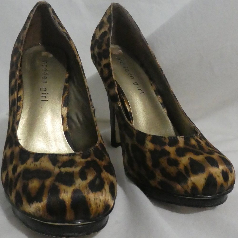 MADDEN GIRL | size 7.5 | Animal Print Heels | GUC